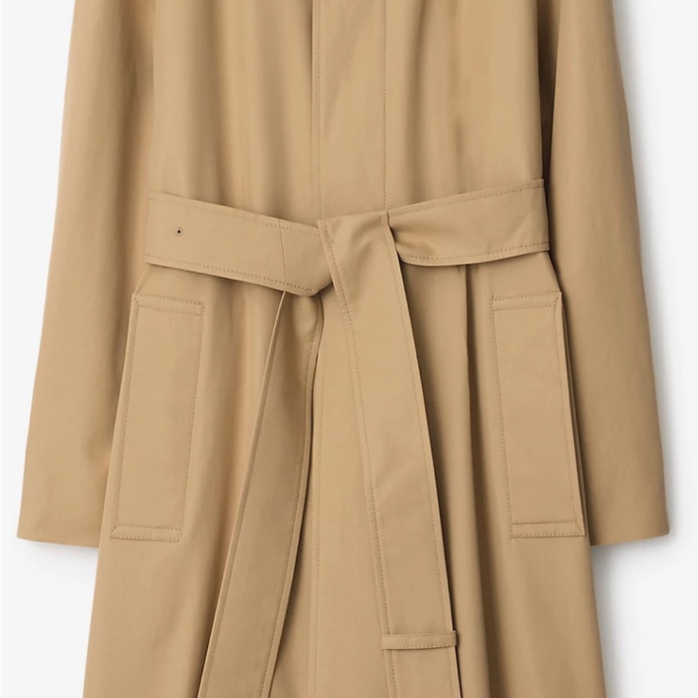 Nearly New Womens Burberry Single Breasted Long Trench/Driving Coat